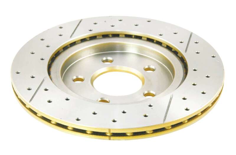 DBA 05-14 Ford Mustang GT Rear Drilled & Slotted Street Series Rotor