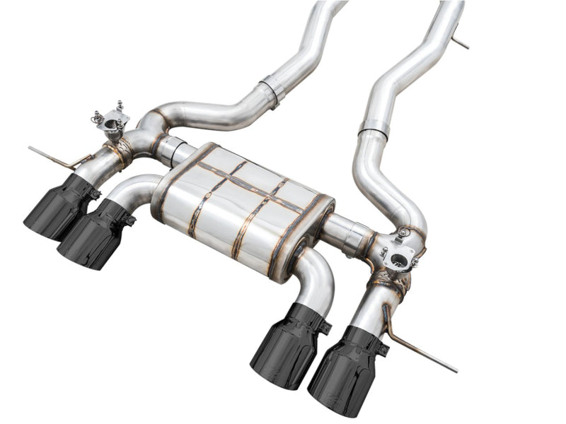 AWE Tuning SwitchPath Cat-Back Exhaust for BMW G8X M3/M4 - Diamond Black Tips