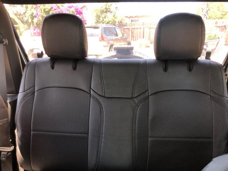 PRP Seats PRP Jeep Wrangler JL Rear Bench Covers - 2 door - Black/Teal