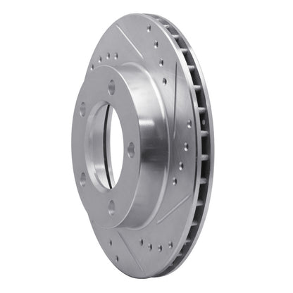 R1 Concepts R1 76-86 Jeep CJ5 Front Right Drilled & Slotted Silver Brake Rotor