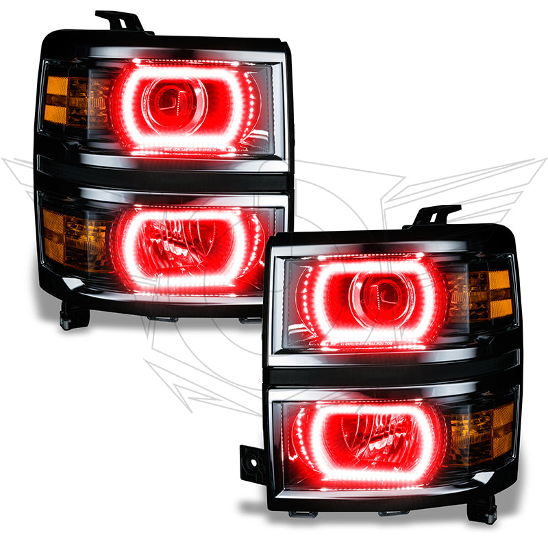 ORACLE Lighting Oracle Chevy Silverado 14-15 Halo Kit Projector Style - ColorSHIFT w/ 2.0 Controller