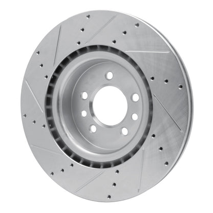 R1 Concepts R1 06-17 Land Rover Range Rover Front Right Drilled & Slotted Silver Brake Rotor
