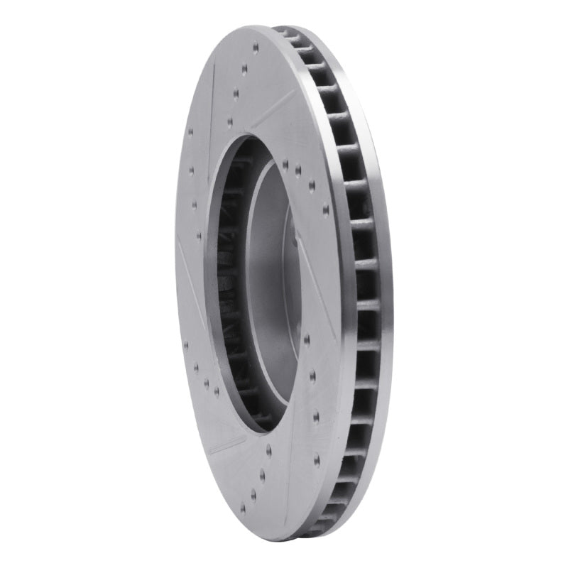 R1 Concepts R1 94-99 Toyota Celica Front Right Drilled & Slotted Silver Brake Rotor