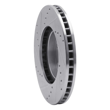 R1 Concepts R1 94-99 Toyota Celica Front Right Drilled & Slotted Silver Brake Rotor