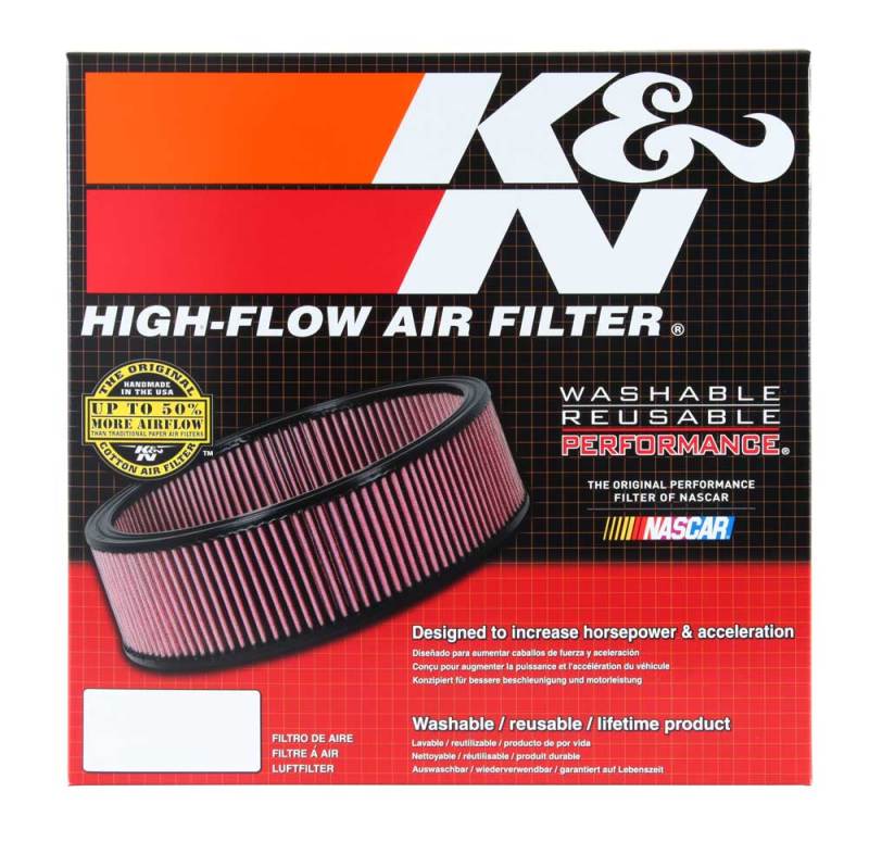 K&N Engineering K&N Universal Round Air Filter 9in OD / 7-1/2in ID / 4in Height