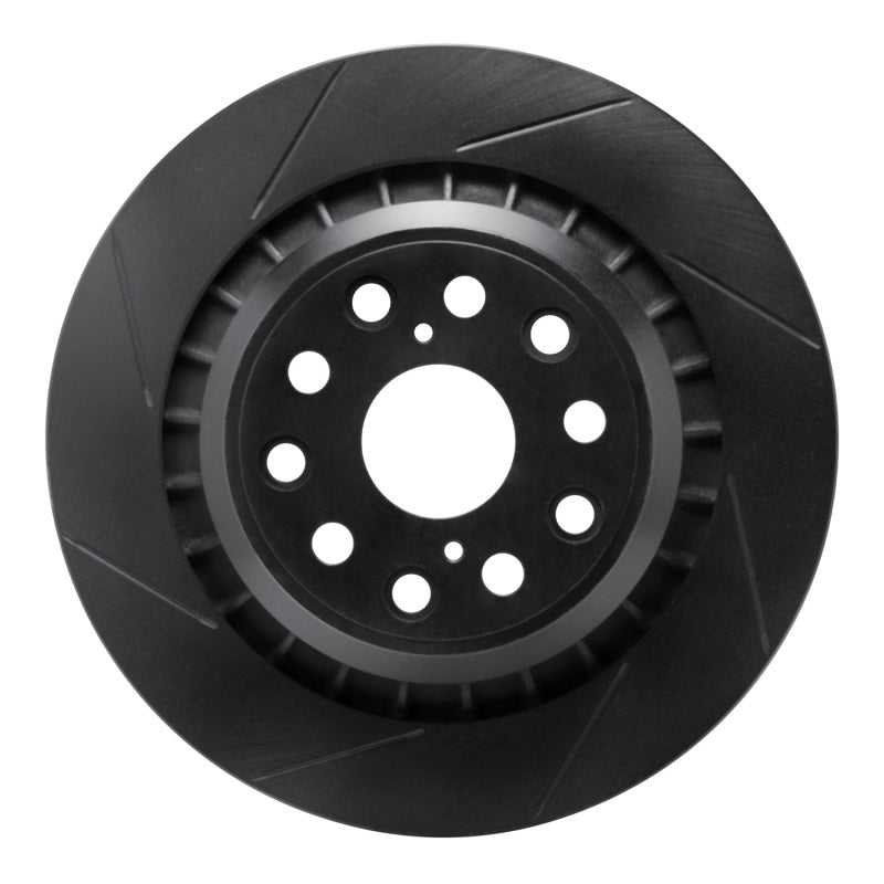 R1 Concepts R1 07-21 Lexus LS460 Rear Left Slotted Black Brake Rotor