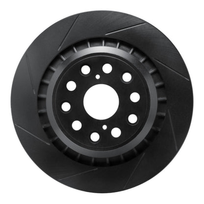 R1 Concepts R1 07-21 Lexus LS460 Rear Left Slotted Black Brake Rotor