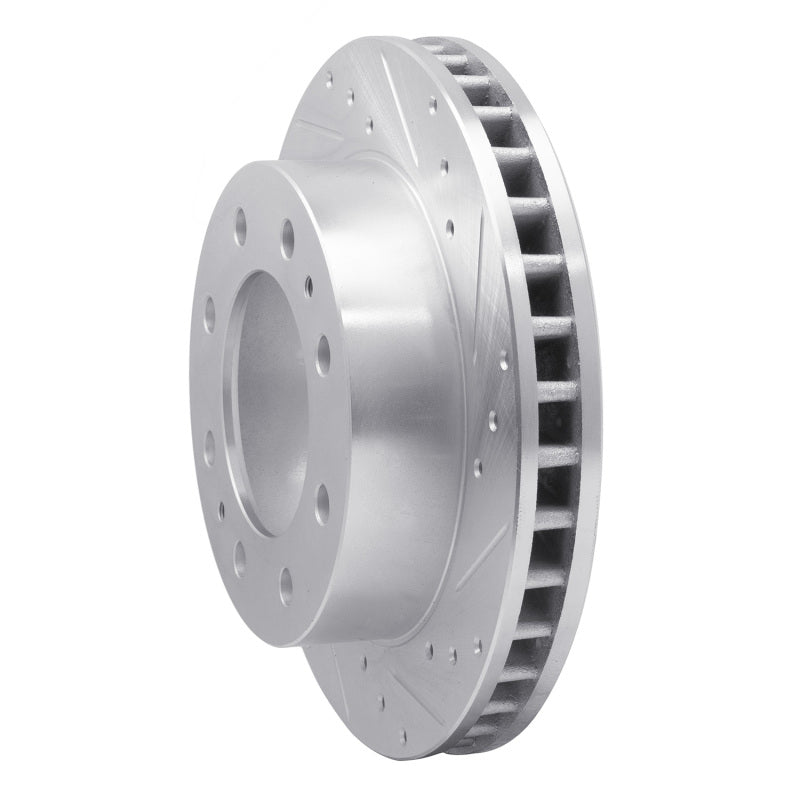 R1 Concepts R1 99-20 Cadillac DeVille Front Right Drilled & Slotted Silver Brake Rotor