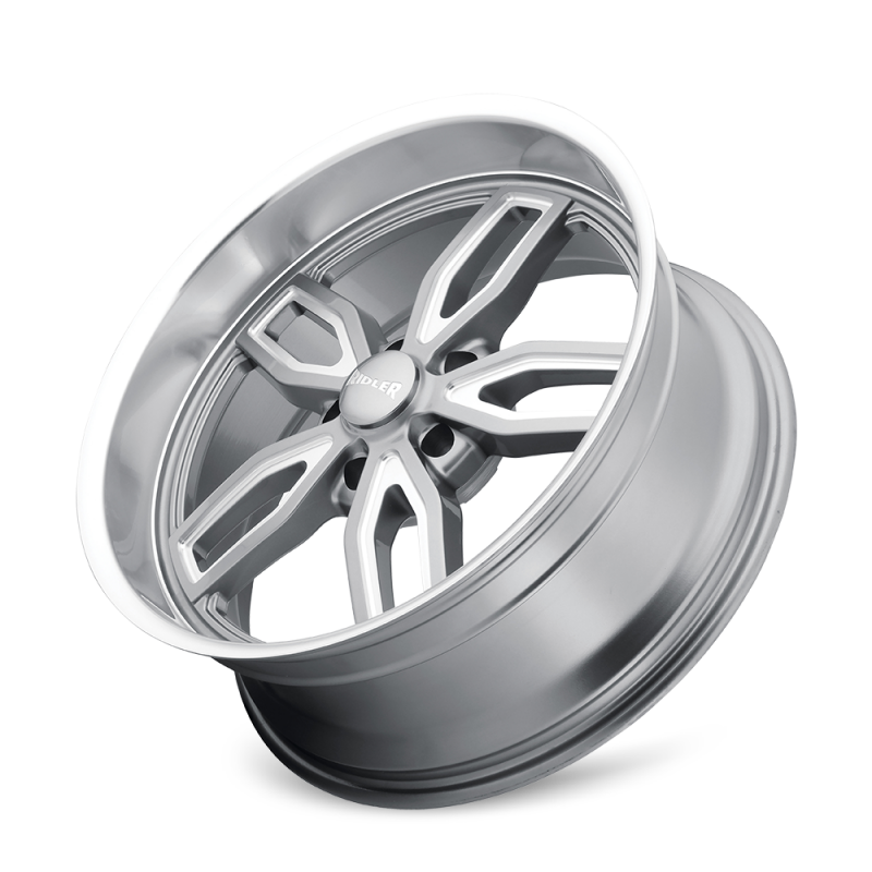 Ridler Wheels Ridler 608 20x10 / 5x120.65 BP / 0mm Offset / 72.62mm Hub Gloss Grey Milled Wheel