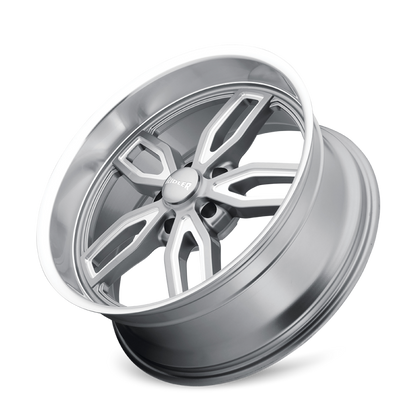 Ridler Wheels Ridler 608 20x10 / 5x114.3 BP / 0mm Offset / 72.62mm Hub Gloss Grey Milled Wheel