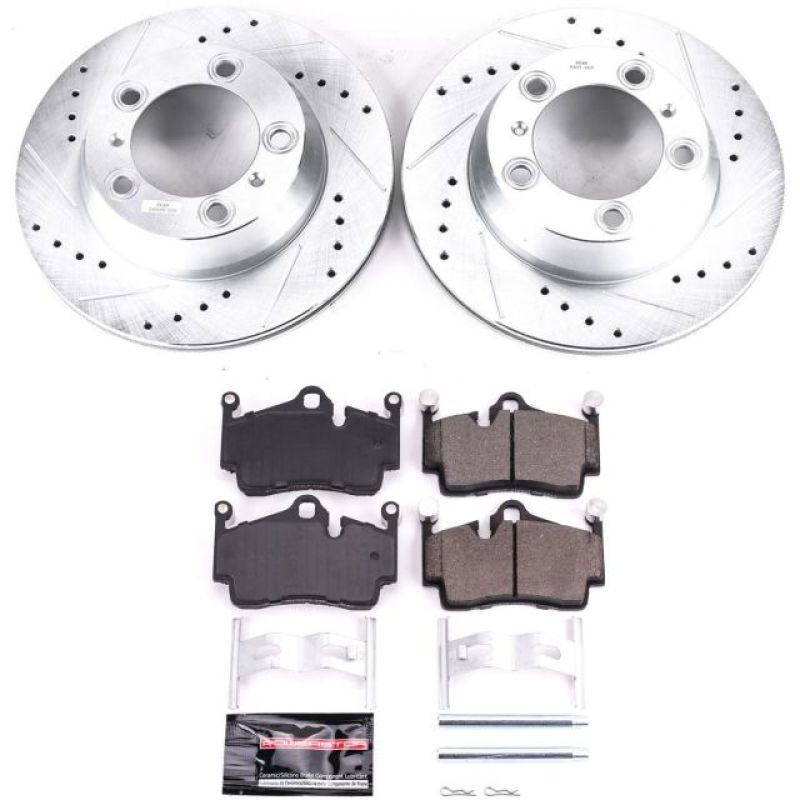 PowerStop Power Stop 17-18 Porsche 718 Boxster Rear Z23 Evolution Sport Brake Kit