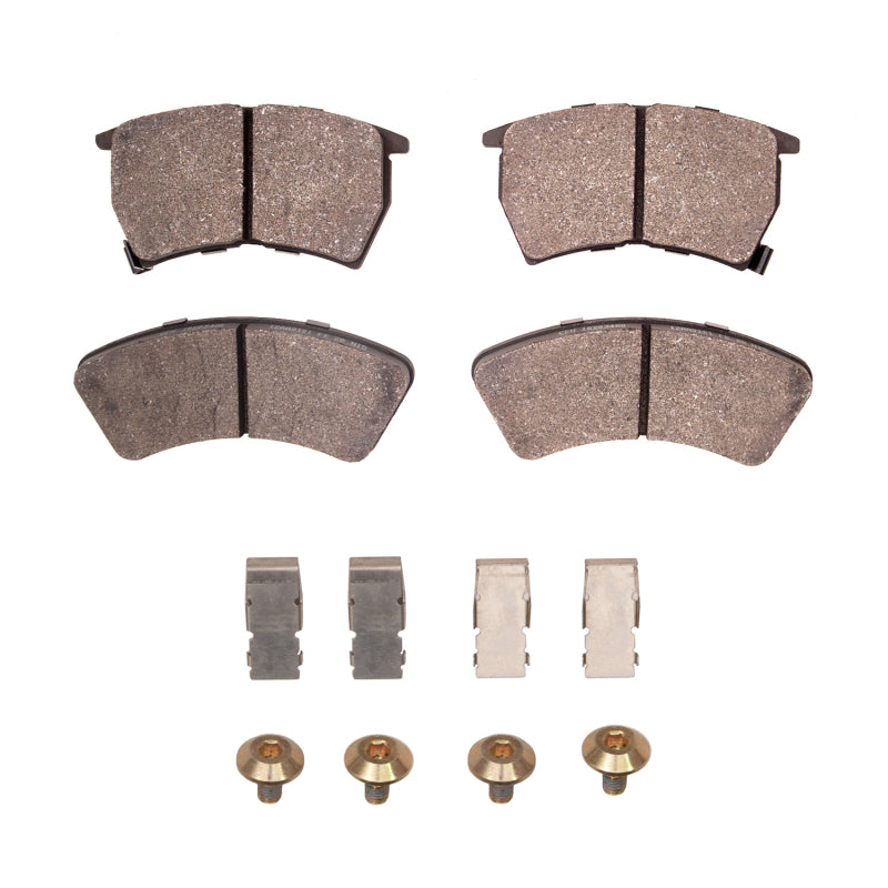 R1 Concepts R1 87-89 Mazda 323 Front Semi Met Pads & Hardware Kit