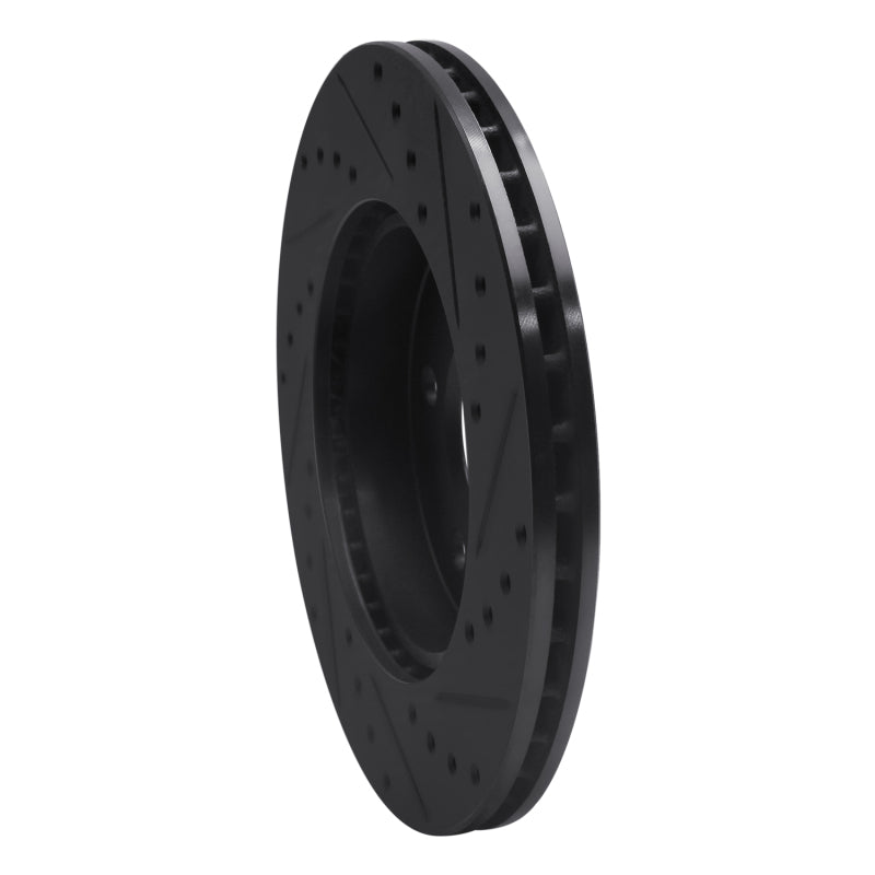 R1 Concepts R1 84-95 Mercedes-Benz E300 Front Left Drilled & Slotted Black Brake Rotor