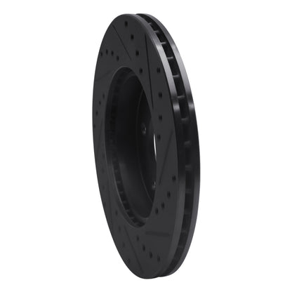 R1 Concepts R1 84-95 Mercedes-Benz E300 Front Left Drilled & Slotted Black Brake Rotor