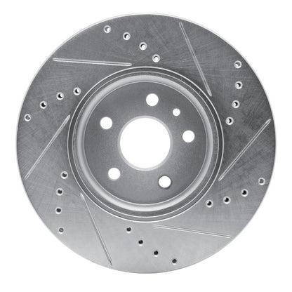 R1 Concepts R1 13-22 Buick Encore Front Left Drilled & Slotted Silver Brake Rotor