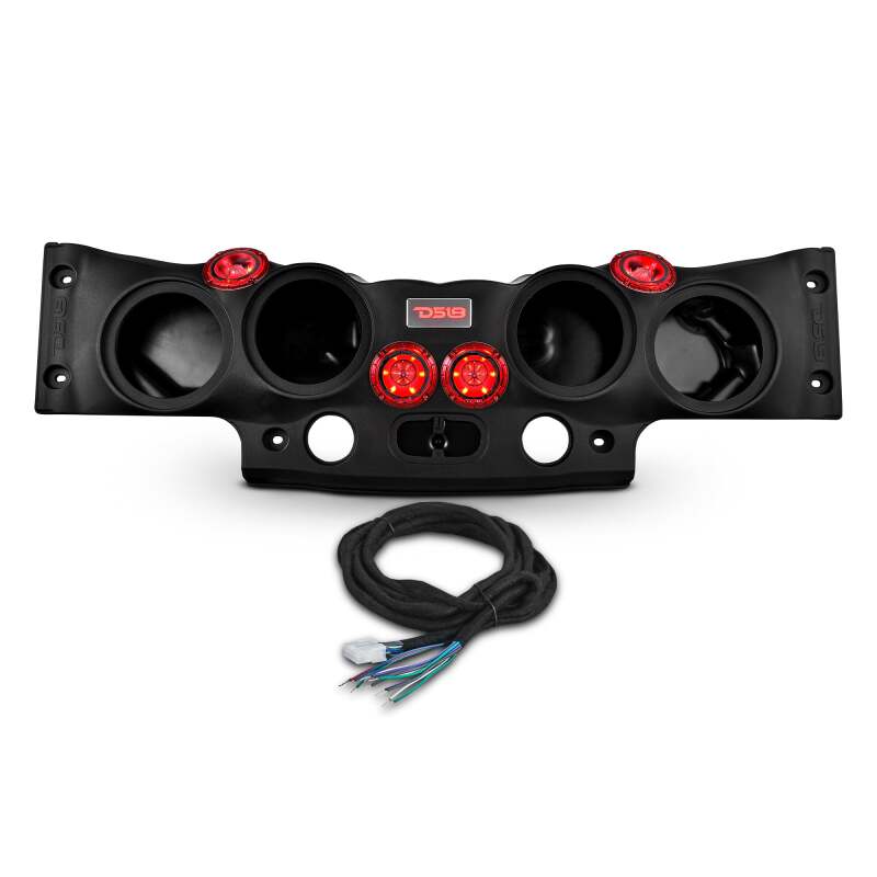 DS18 2007-18 Jeep JK/JKU Soundbar System Fits 4 x 8in Speakers (Not Included)- Black