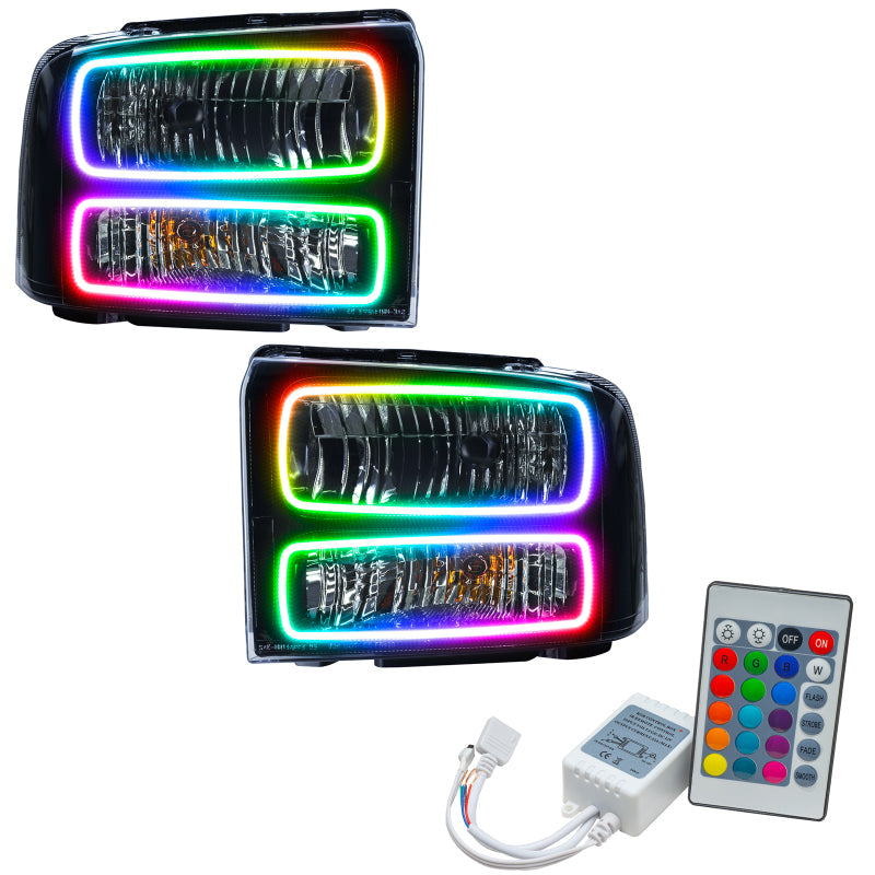 ORACLE Lighting Oracle 05-07 Ford F-250/350 SMD HL - Black - ColorSHIFT w/ Simple Controller