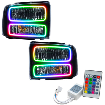 ORACLE Lighting Oracle 05-07 Ford F-250/350 SMD HL - Black - ColorSHIFT w/ Simple Controller