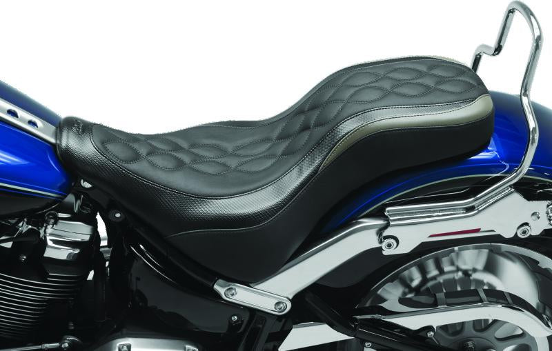 Mustang Motorcycle Mustang 18-23 Harley Fat Boy DayTripper 1PC Seat - Black