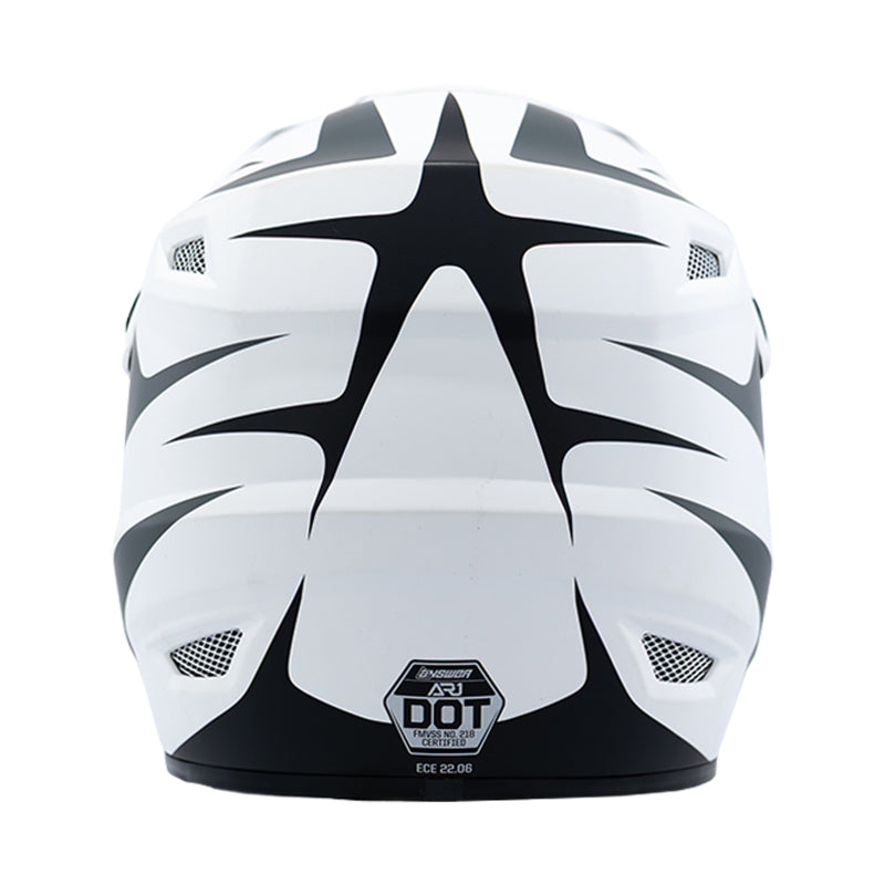 Answer 26 AR1 Mototown Helmet Glossy White/Grey/Black - XS