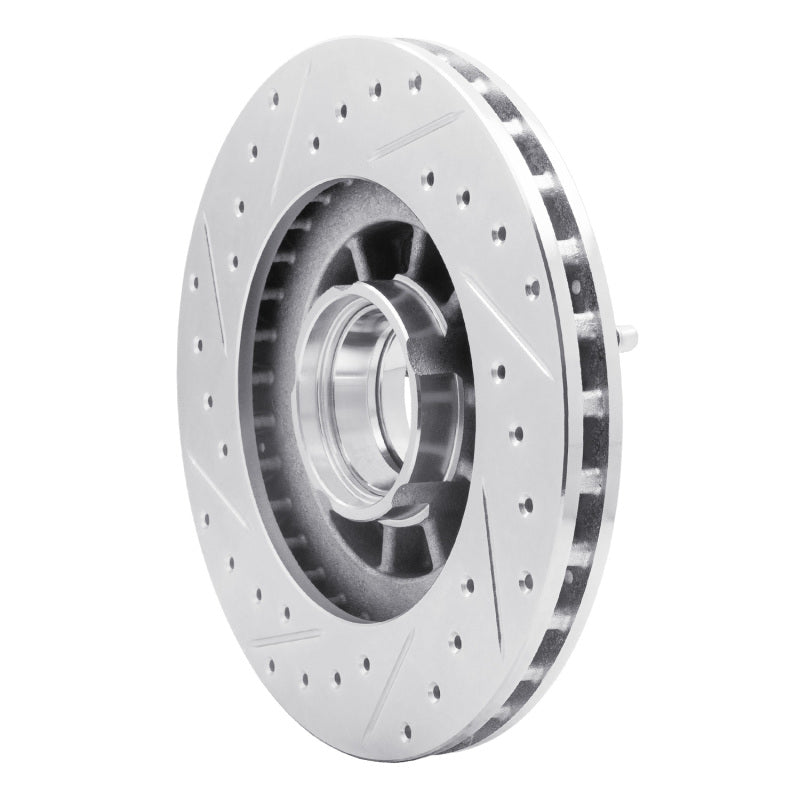 R1 Concepts R1 95-97 Ford Ranger (USA/Canada) Front Right Drilled & Slotted Silver Brake Rotor