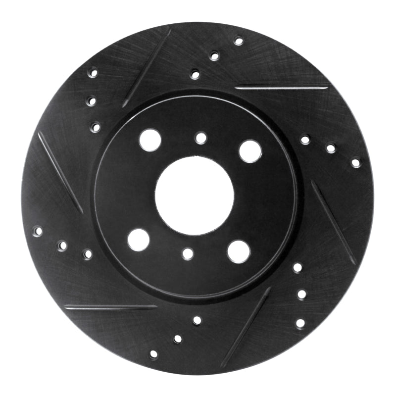 R1 Concepts R1 12-15 Scion IQ Front Left Drilled & Slotted Black Brake Rotor