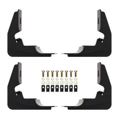 Westin 2014-2018 Chevy Silverado 1500 Reg Cab Premier Oval Nerf Step Bar Mount Kit - Black