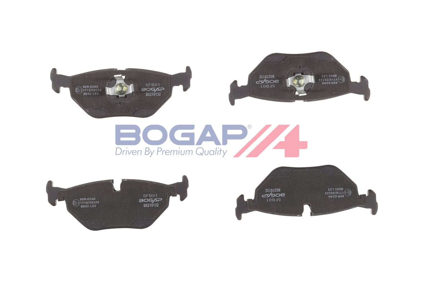 BOGAP B8210132 Brake Pad Set, Disc Brake | ML Performance Car Parts