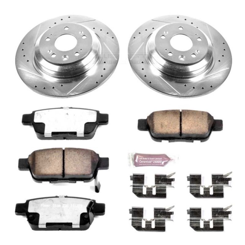 PowerStop Power Stop 09-14 Acura TL Rear Z36 Truck & Tow Brake Kit