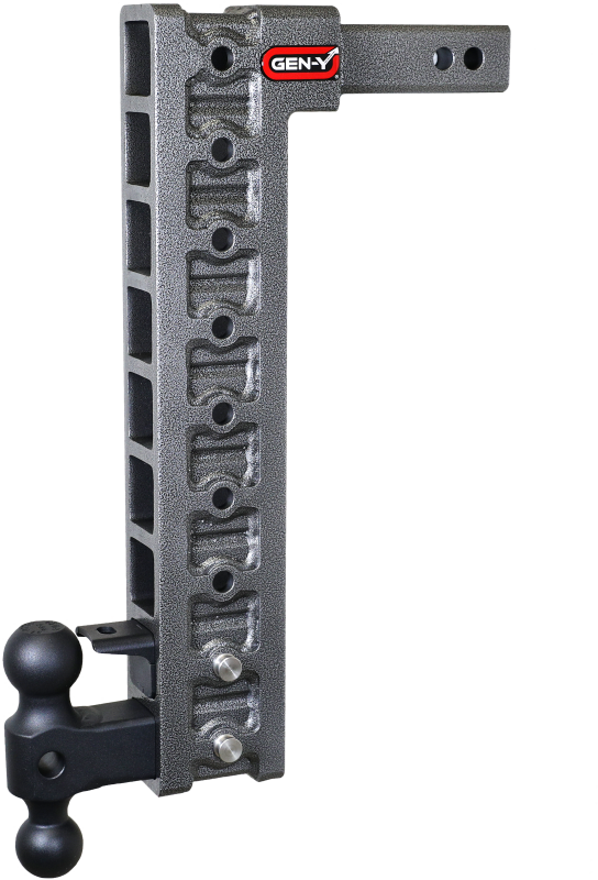 GEN-Y Hitch Gen-Y Mega Duty 2in Shank 20in Drop 10K Hitch w/Dual-Ball/Pintle Lock/Stabilizer Kit