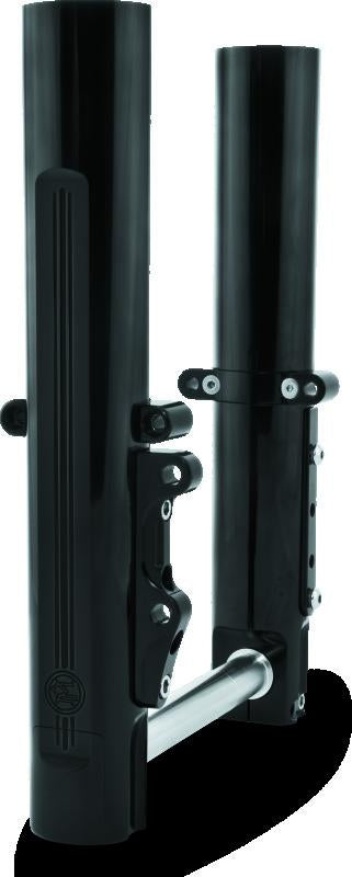 Performance Machine 08-13 FL Lower Leg Assembly - Black Ano