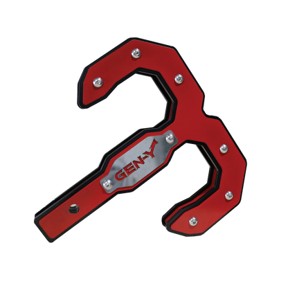 GEN-Y Hitch Gen-Y Hulk 2.0 16K Tow Hook 2in Shank - Black/Red