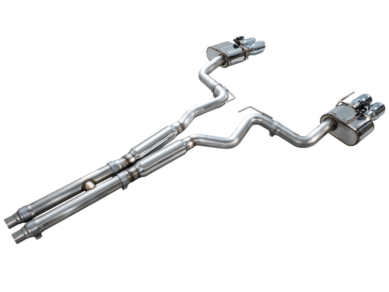 AWE Tuning 18-23 S550 Mustang GT SwitchPath Exhaust - Chrome Silver Tips