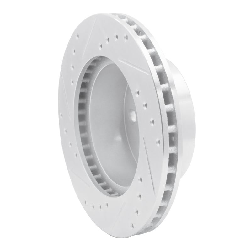 R1 Concepts R1 91-94 Ford Crown Victoria Front Right Drilled & Slotted Silver Brake Rotor