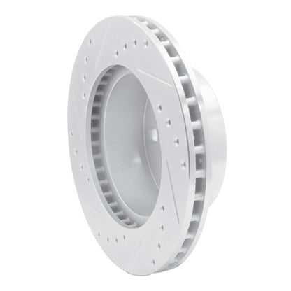 R1 Concepts R1 91-94 Ford Crown Victoria Front Right Drilled & Slotted Silver Brake Rotor