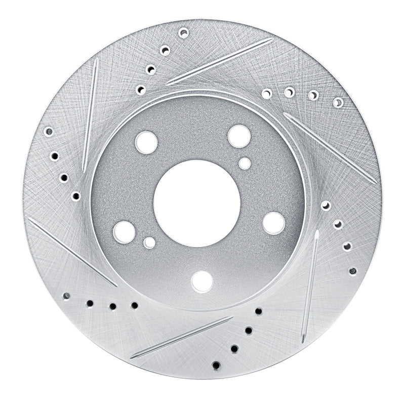 R1 Concepts R1 13-19 Toyota Hilux (Mexico) Front Left Drilled & Slotted Silver Brake Rotor