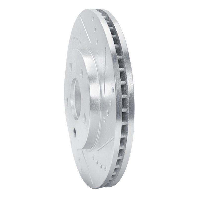 R1 Concepts R1 06-11 Chevrolet HHR Front Right Drilled & Slotted Silver Brake Rotor