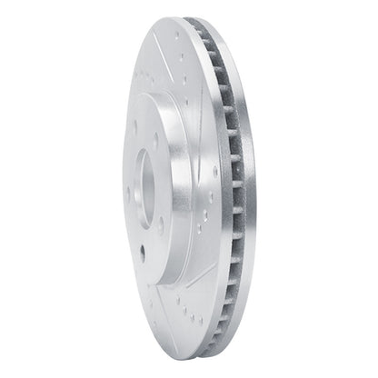 R1 Concepts R1 06-11 Chevrolet HHR Front Right Drilled & Slotted Silver Brake Rotor