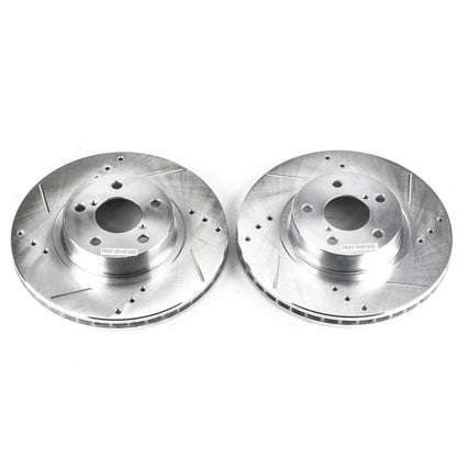 PowerStop Power Stop 05-06 Saab 9-2X Front Evolution Drilled & Slotted Rotors - Pair