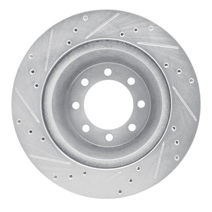 R1 Concepts R1 68-76 Ford E-350 Econoline Front Left Drilled & Slotted Silver Brake Rotor