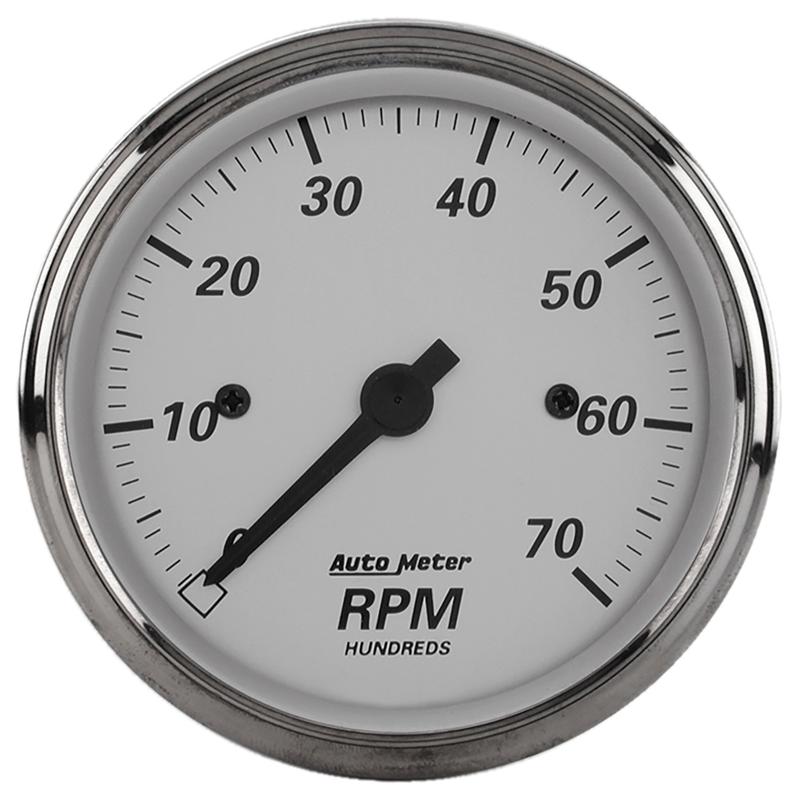 AutoMeter Gauge Fuel Level 2-1/16in. 0 Ohm(e) to 30 Ohm(f) Elec American Platinum