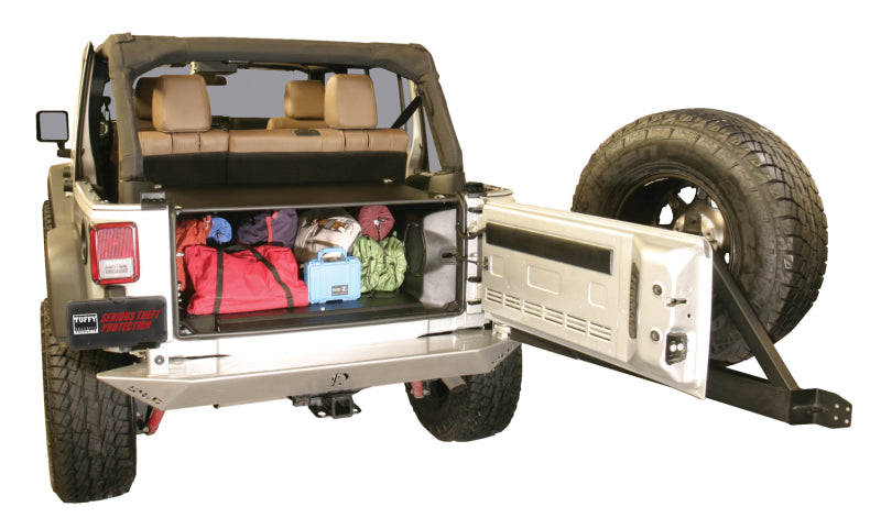 Tuffy Products Tuffy Jk Unlimited Tailgate Enclosure- Black For 2011+