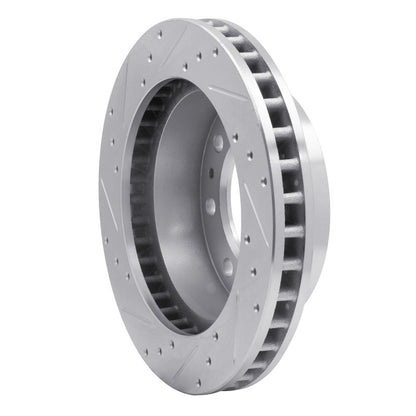 R1 Concepts R1 99-20 Cadillac DeVille Front Right Drilled & Slotted Silver Brake Rotor