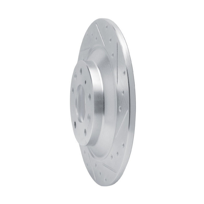R1 Concepts R1 13-25 Mazda MX-30 Rear Right Drilled & Slotted Silver Brake Rotor