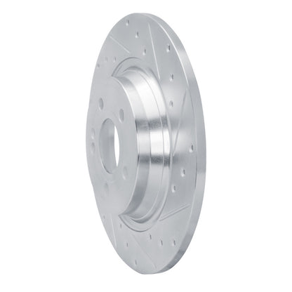 R1 Concepts R1 2020-2025 Mercedes-Benz CLA250 Rear Right Drilled & Slotted Silver Brake Rotor