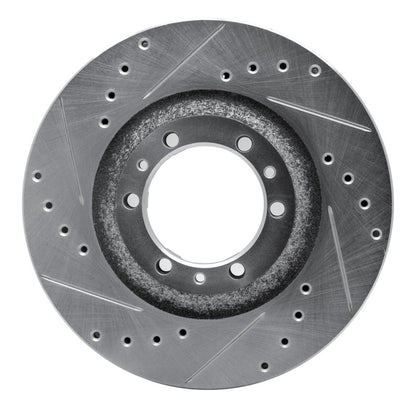R1 Concepts R1 92-02 Acura SLX Front Left Drilled & Slotted Silver Brake Rotor