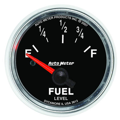 Autometer GS 52mm 0-90 ohms Short Sweep Electronic Fuel Level GM Gauge