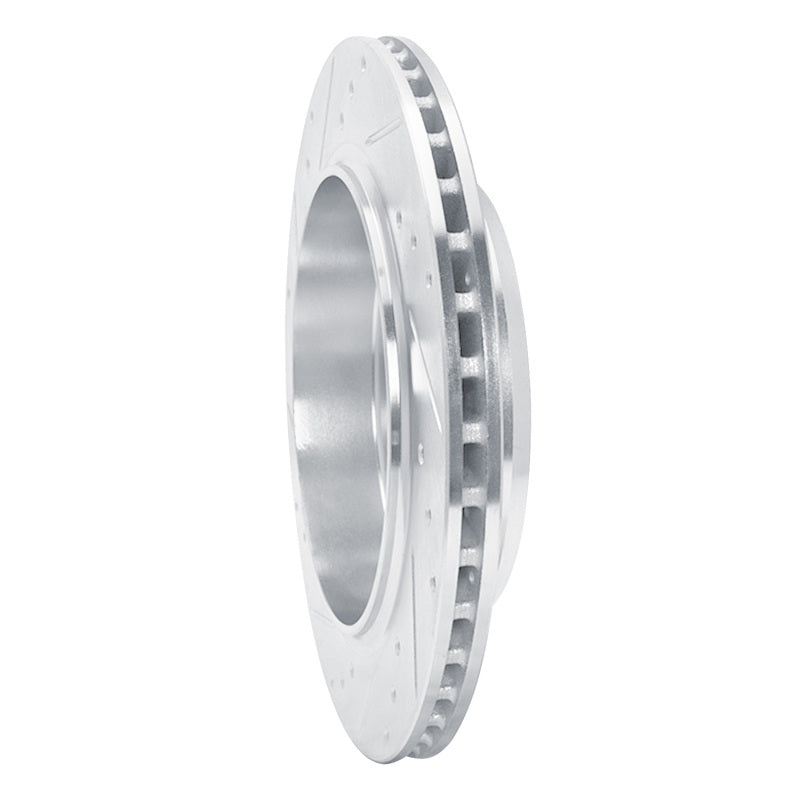 R1 Concepts R1 11-25 Dodge Durango Rear Right Drilled & Slotted Silver Brake Rotor