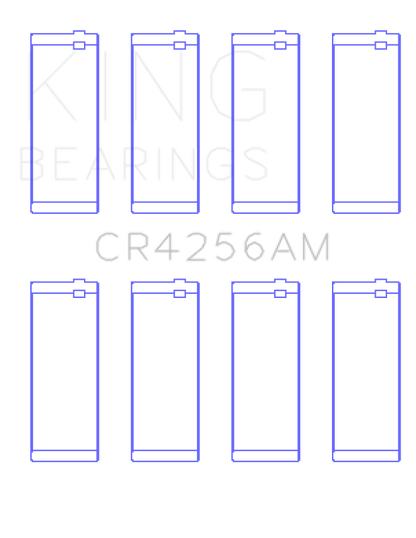 King Engine Bearings King Chrysler 148/148 Turbo DOHC 16V / Jeep 148 DOHC 16V (Size +0.75) Rod Bearing Set