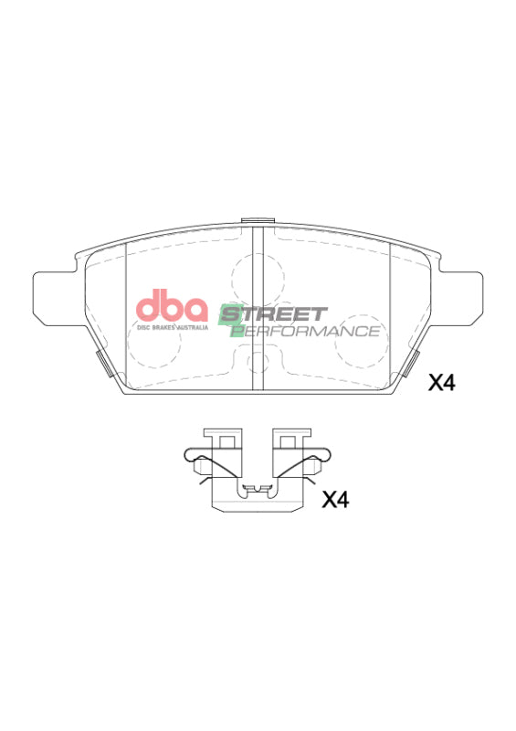 DBA 06-12 Ford Fusion SP Performance Rear Brake Pads